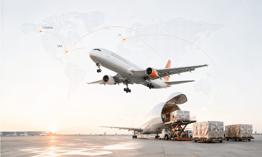 International shipping coverage